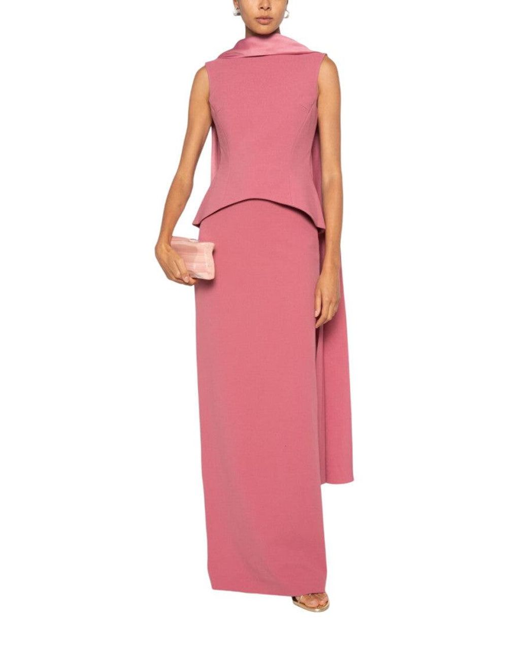 Solace London Pink Annie Maxi Dress