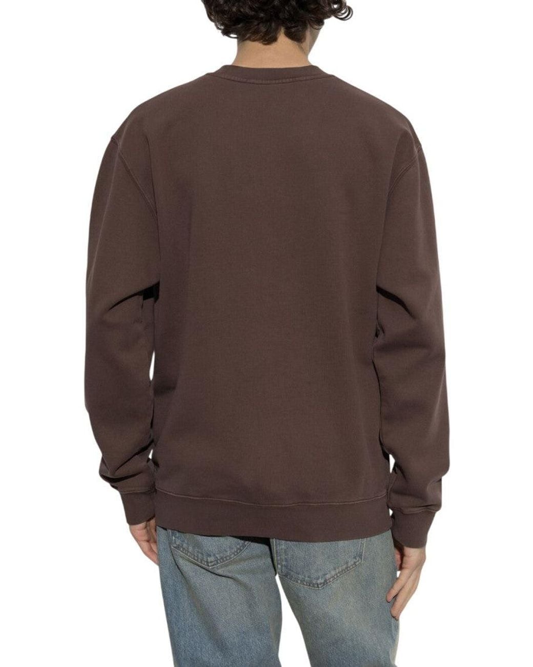 Jacquemus Brown Crew Neck Sweatshirt for men