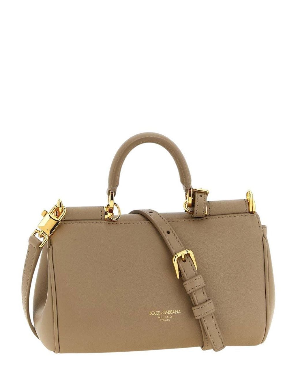 Dolce & Gabbana Brown My Sicily Mini Satchel