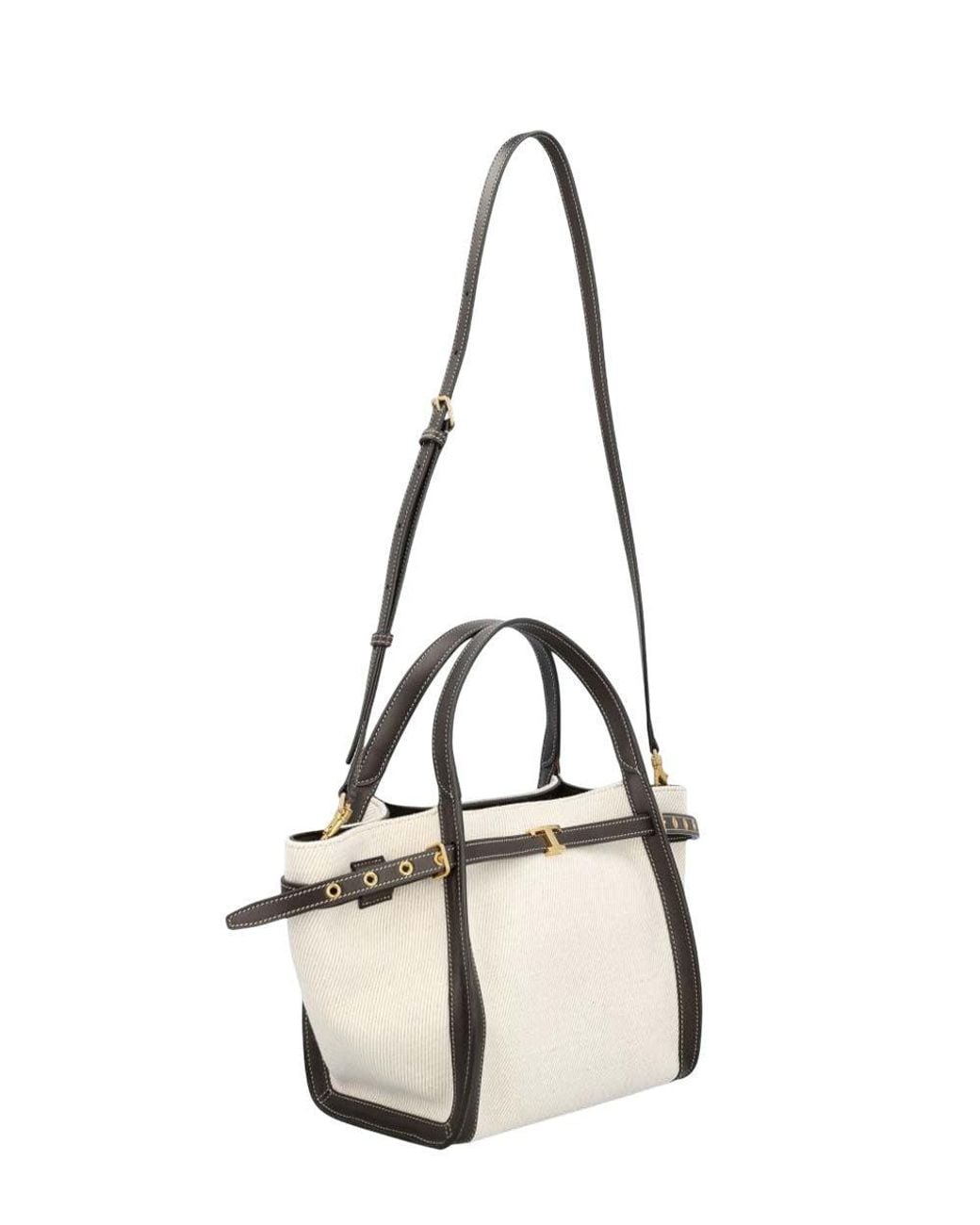 Tod's Brown Logo Small Tote