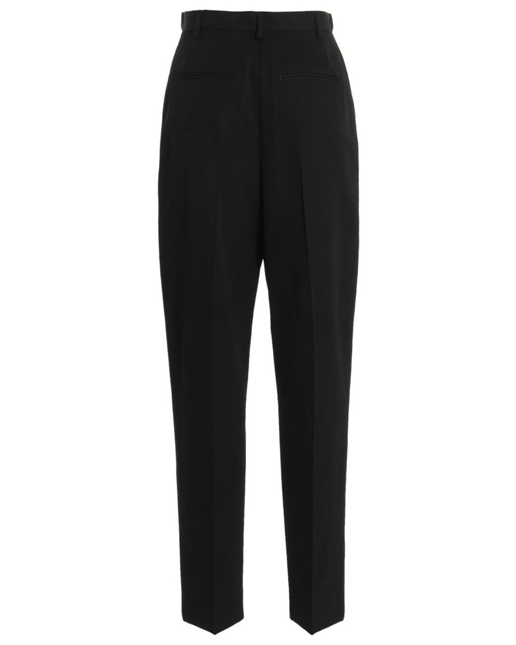 Tory Burch Black Wool Twill Pants