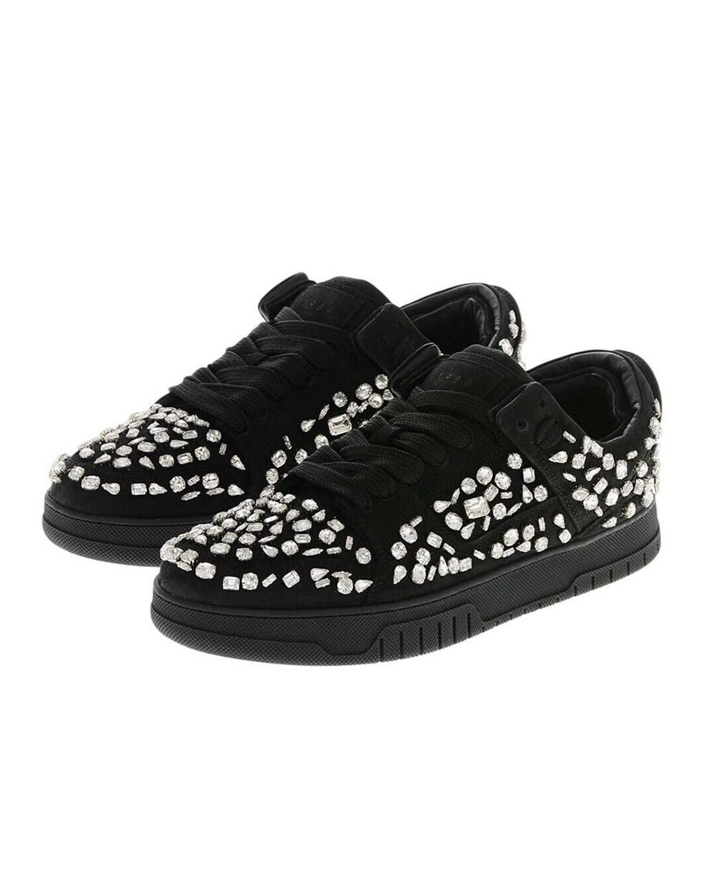 1989 STUDIO Black Low Leather Sneakers for men