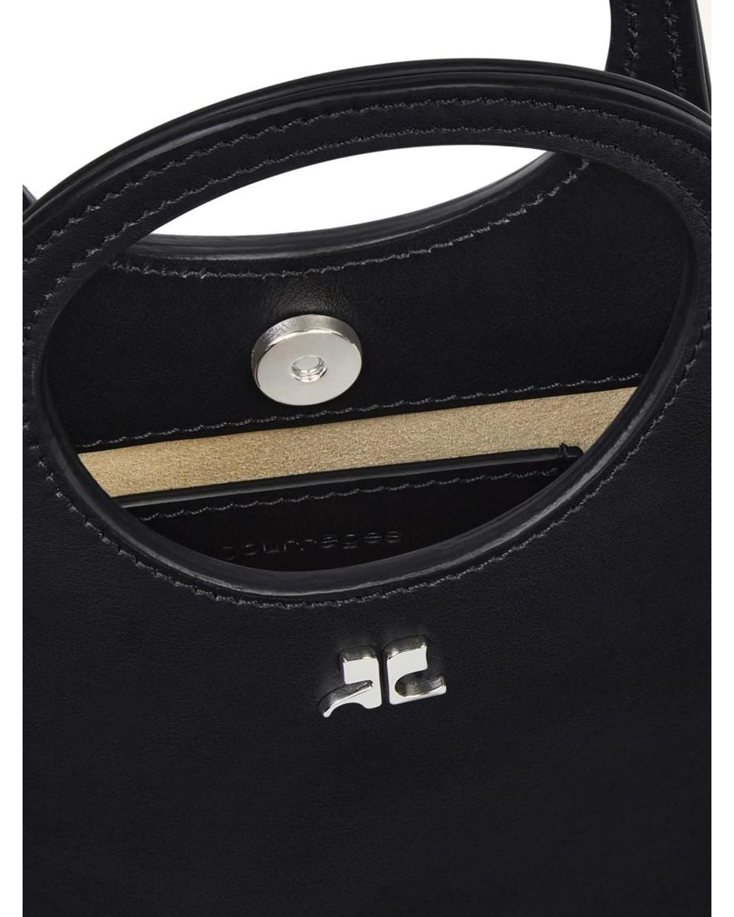 Courreges Black Slim Holy Crossbody Bag