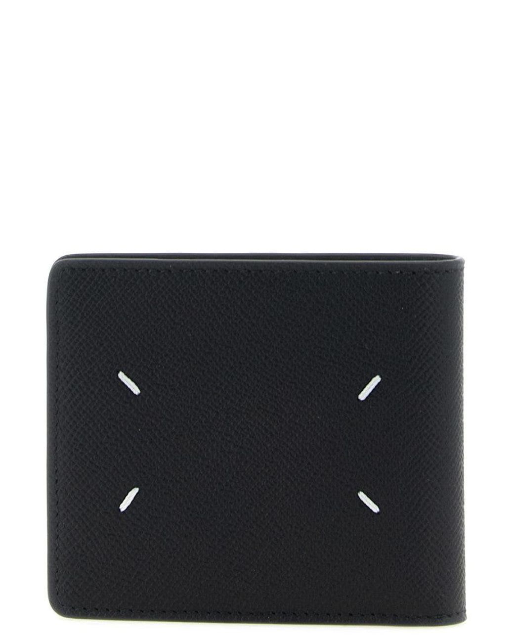 Maison Margiela Black 'Four Stitches' Wallet for men