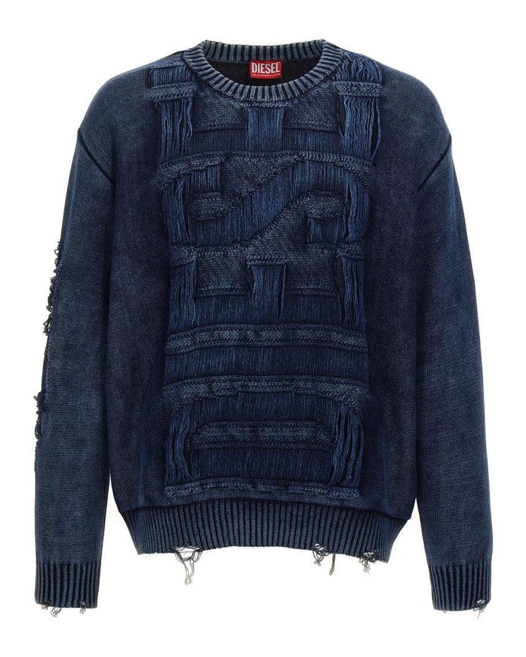 DIESEL Blue Sweaters for men