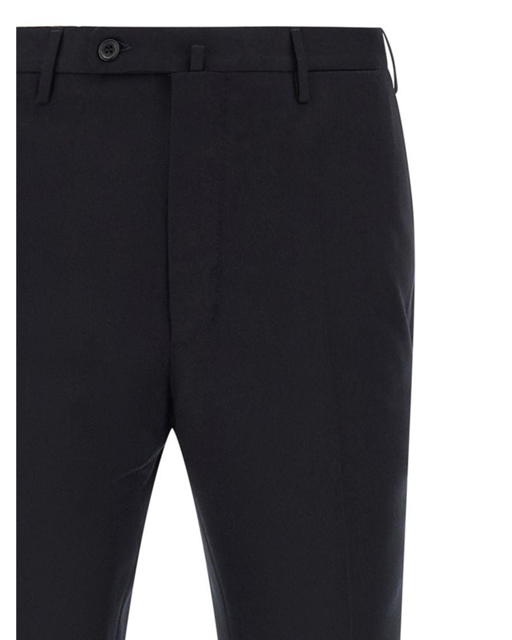 Incotex Blue Slim Flat Front Pants for men