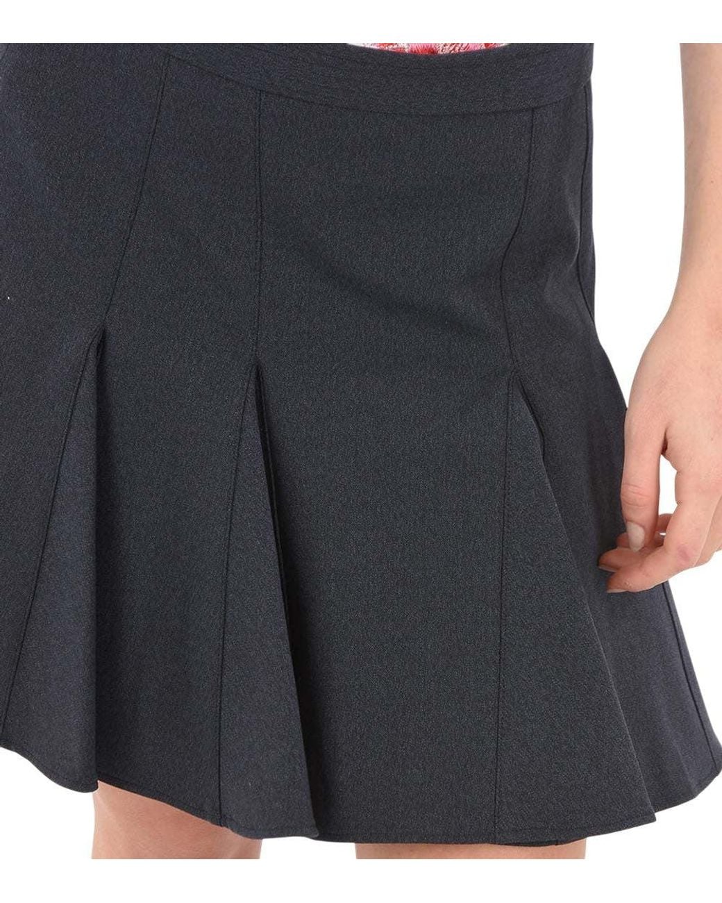 DIESEL Black Pleated Mini Skirt