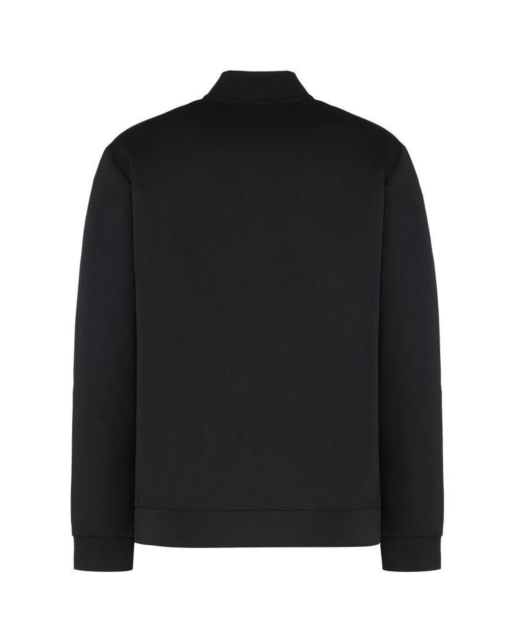 EA7 Black Logo Track Jacket for men