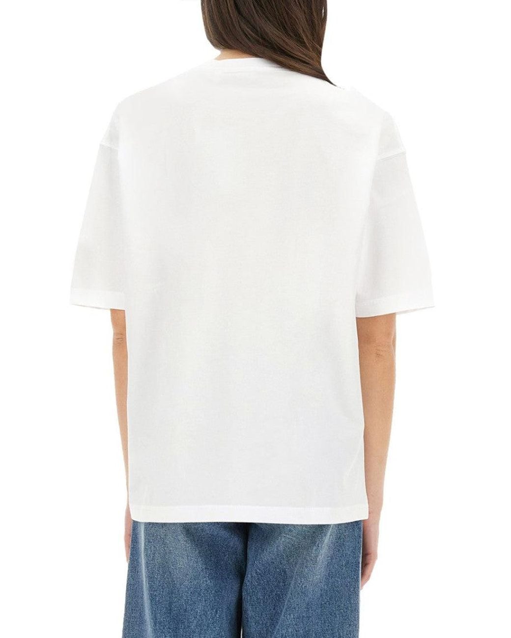 Aspesi White Make My Heart Sing T Shirt Cotton T-Shirts