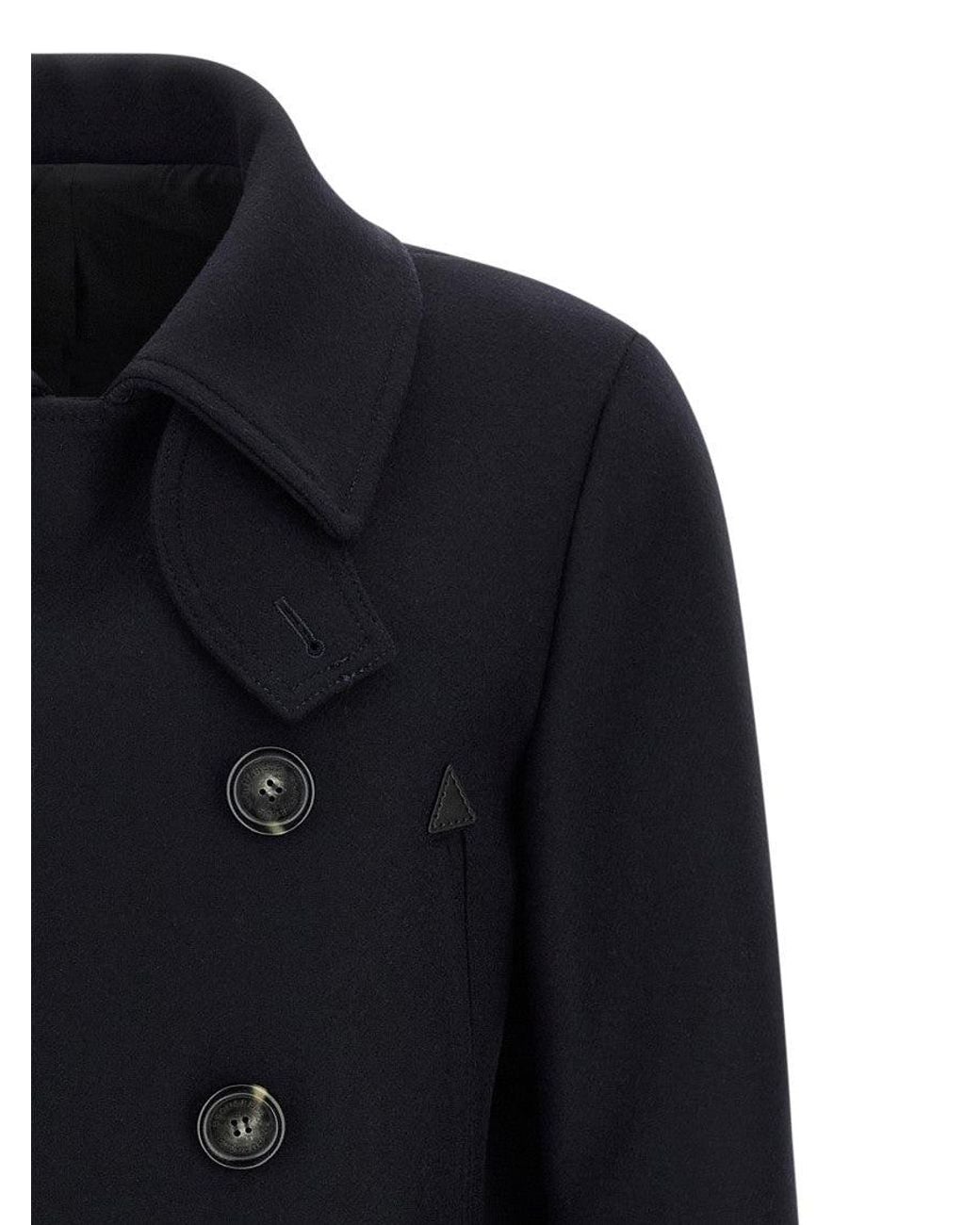 DSquared² Blue Wool Coat for men