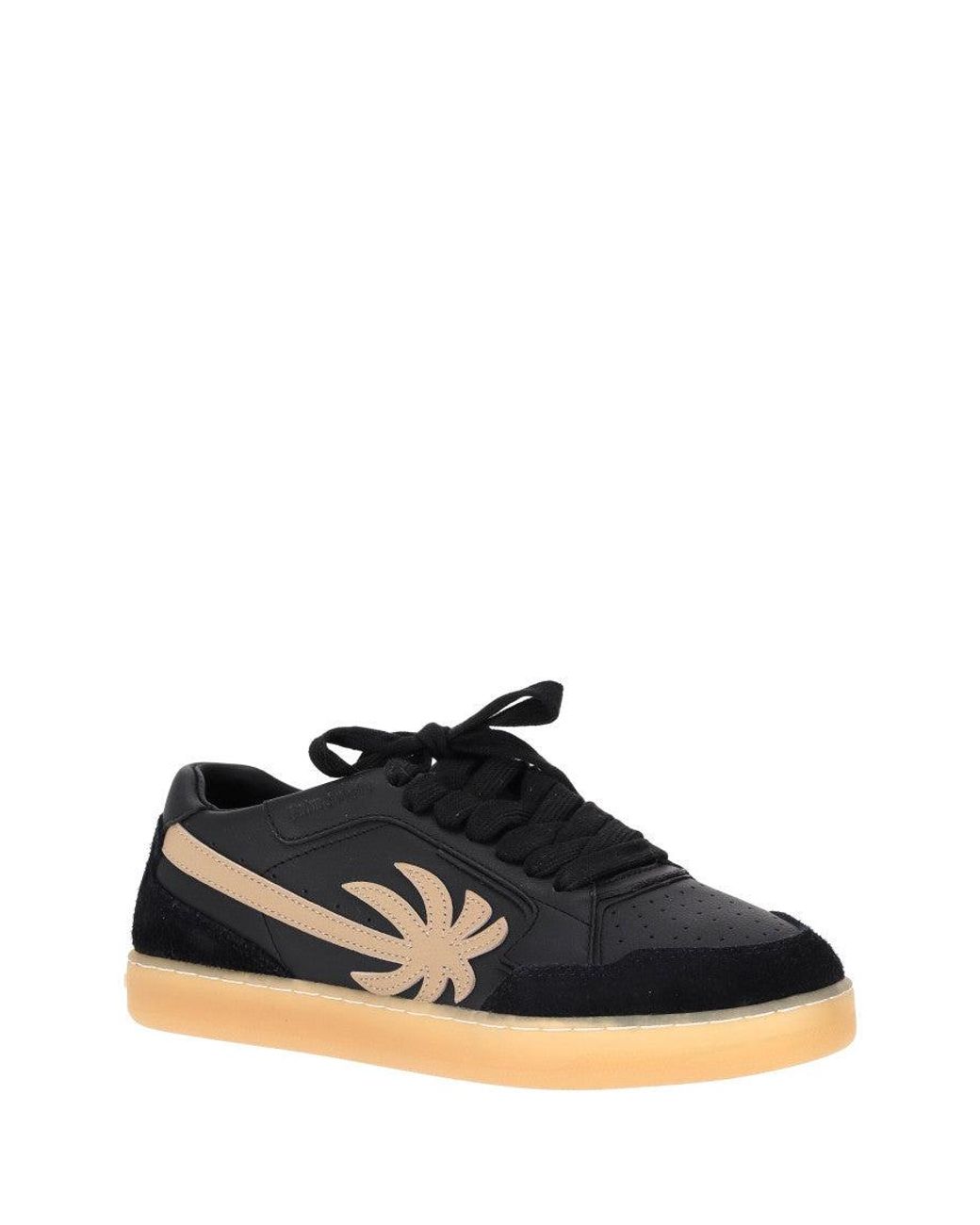 Palm Angels Black Lace Up Sneakers