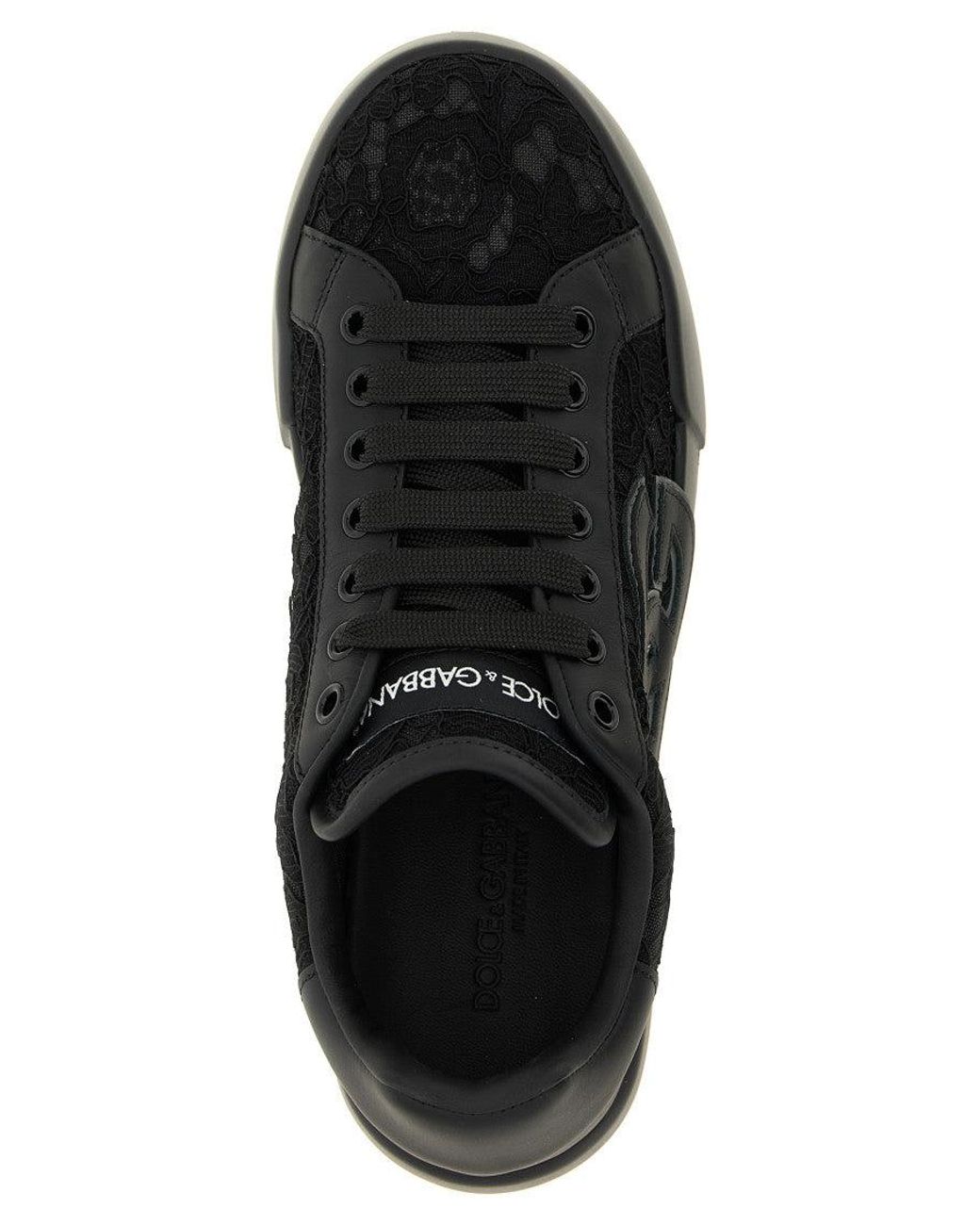 Dolce & Gabbana Black Logo Sneakers