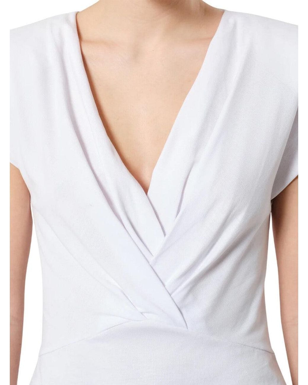 Isabel Marant White Solid V Neck T-Shirt