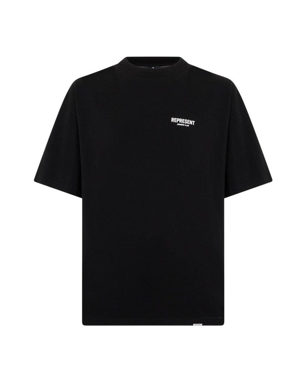 Represent Black Crew Neck T-Shirt for men