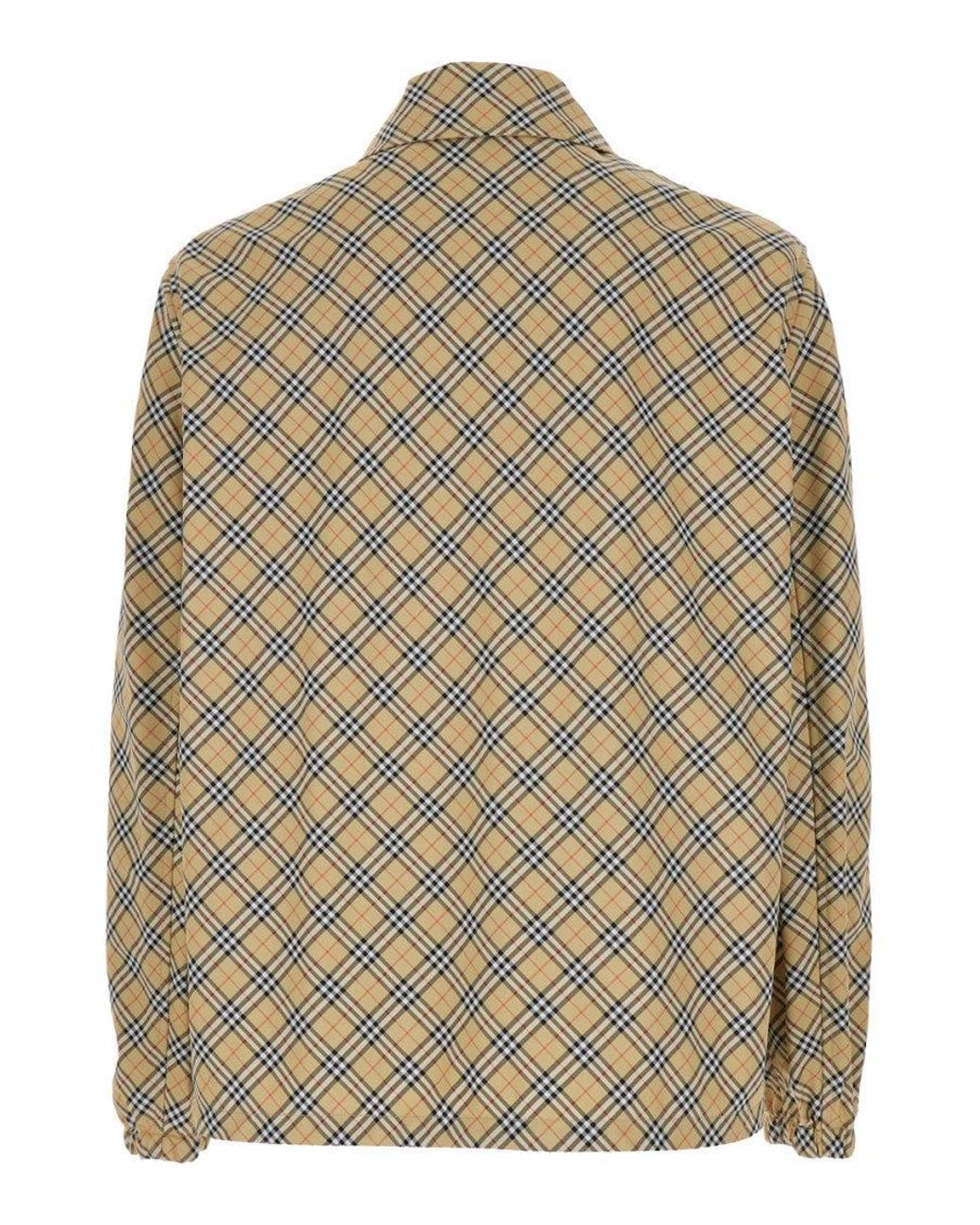 Burberry Brown Shirt Collar Jacket for men