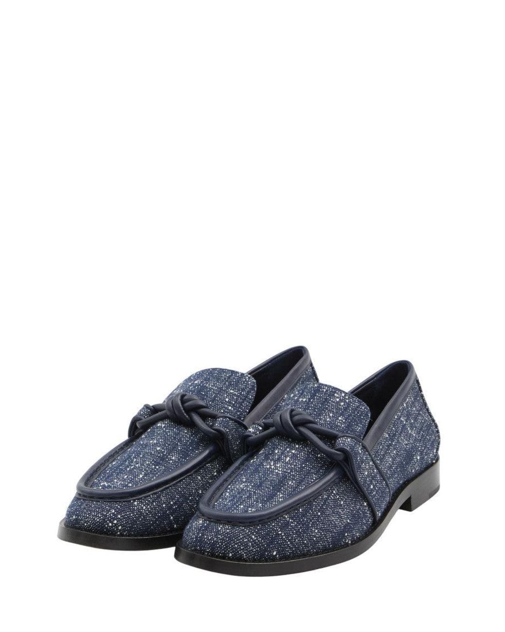 Bottega Veneta Blue Astaire Loafers