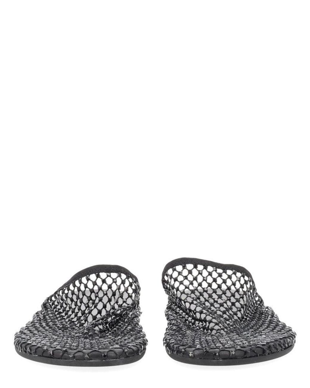 Alysi Black Textured Mules