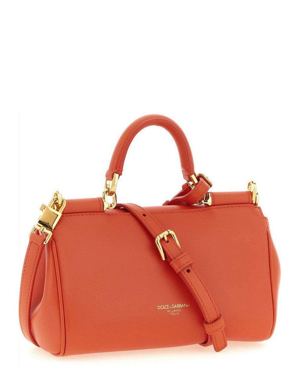 Dolce & Gabbana Red Sicily Mini Satchel