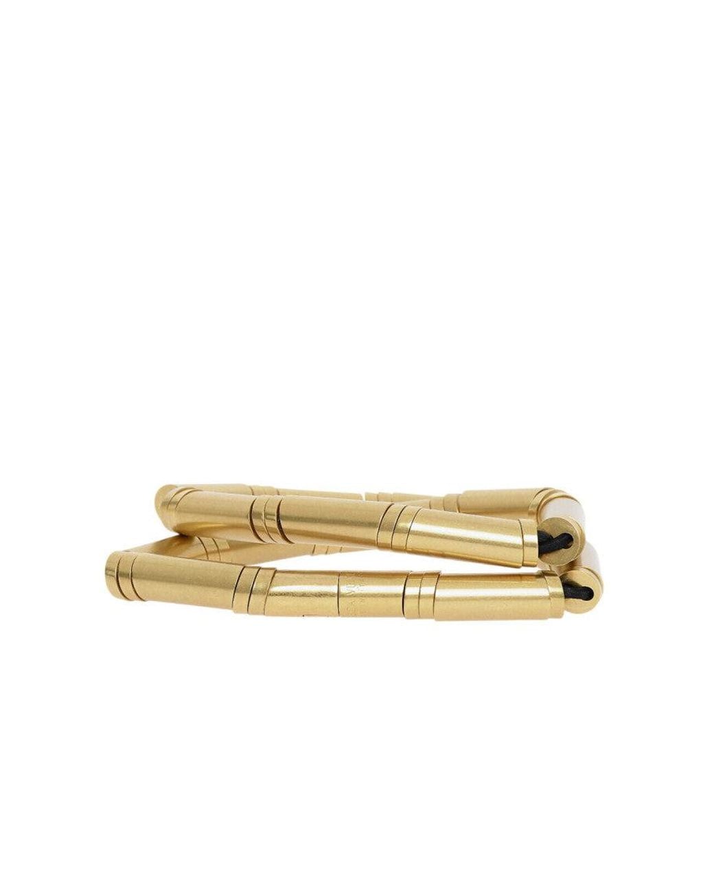 Bottega Veneta Metallic Golden Solid Elasticated Metal Belt