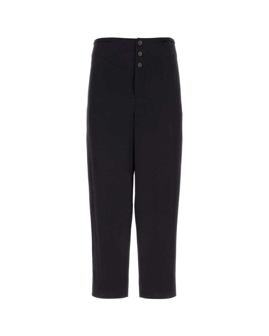 Saint Laurent Black Midnight Crepe Satin Pant for men