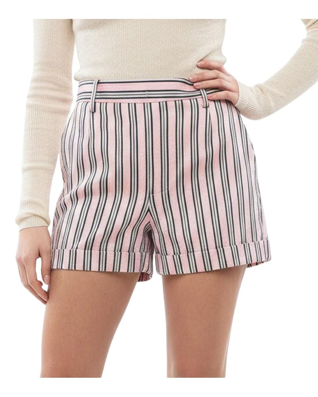 DSquared² White Stripes Shorts
