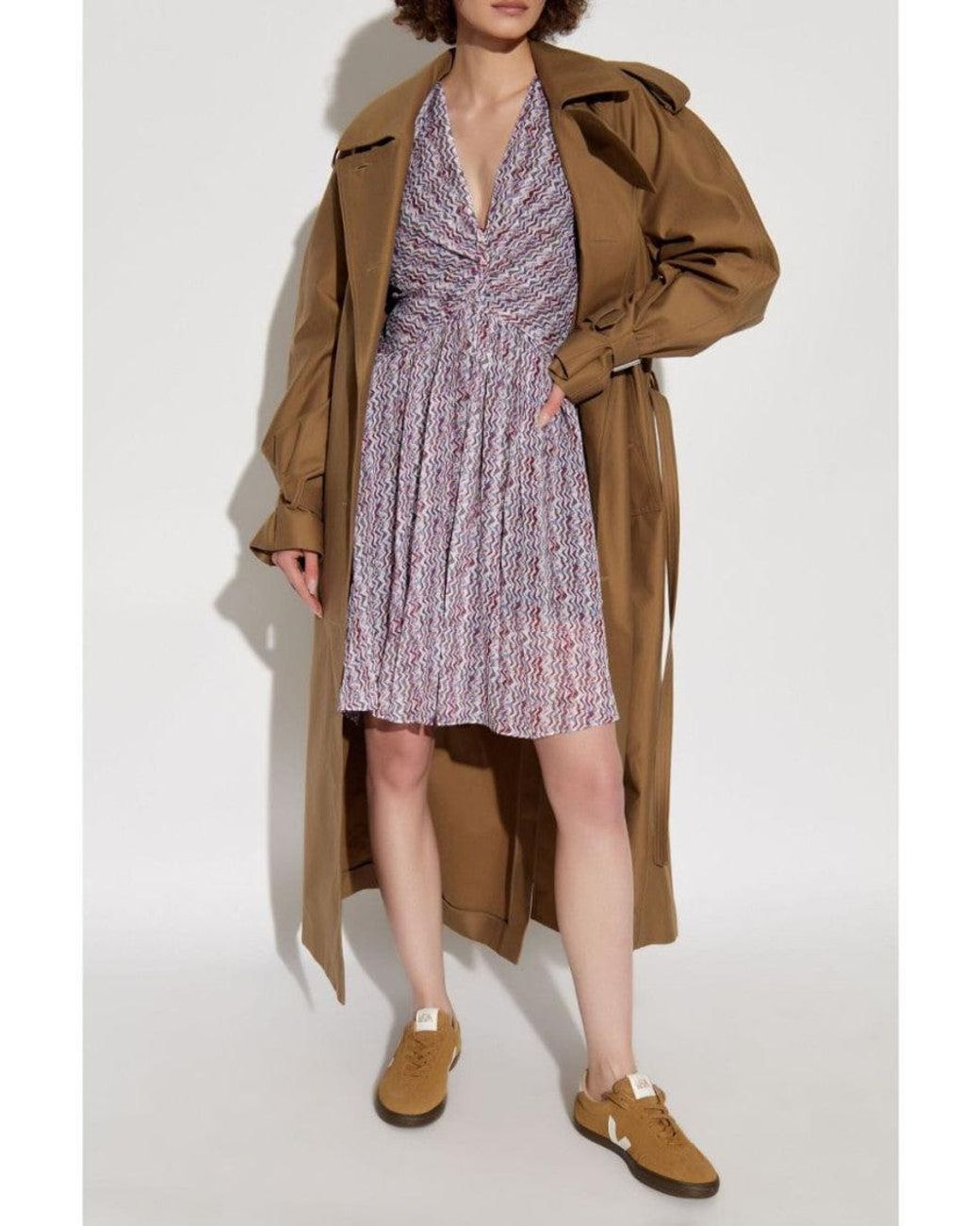 IRO Purple Graphic Print Dress