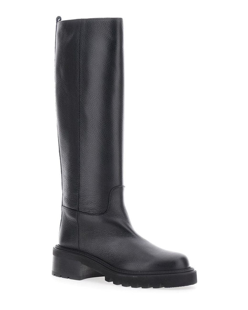 Via Roma 15 Blue Knee-High Boots