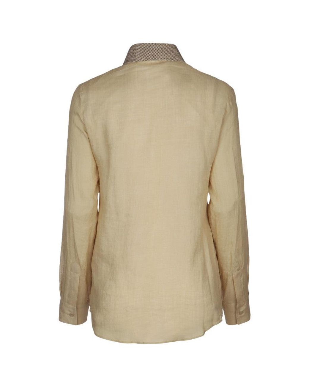 Jacob Cohen Natural L/S Shirt With Studs