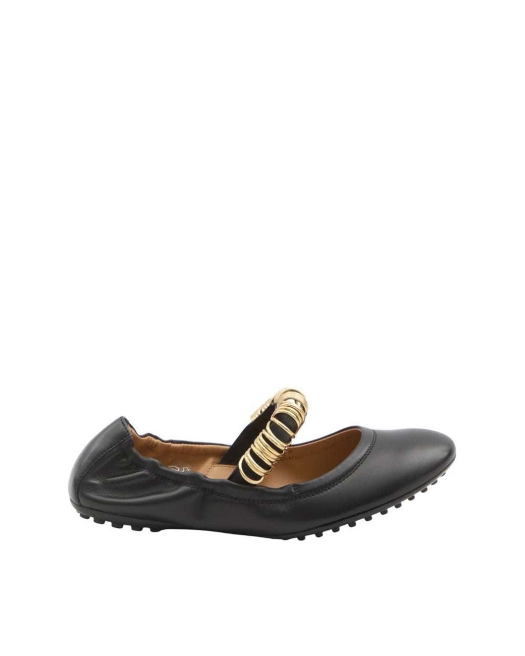 Tod's Black Studded Ballet Flats
