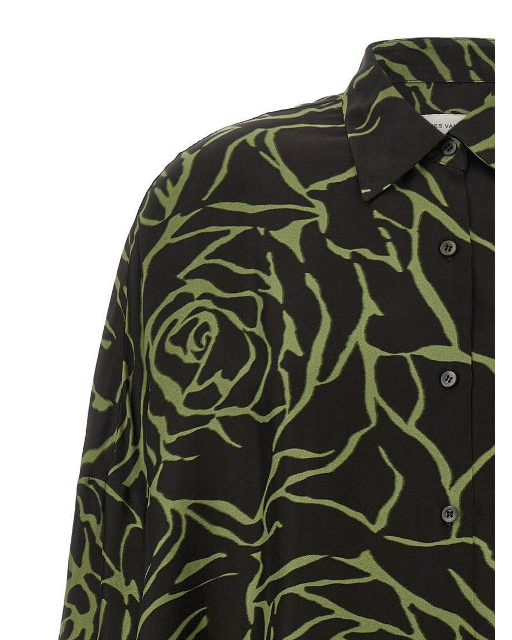 Dries Van Noten Green Viscose Blouse