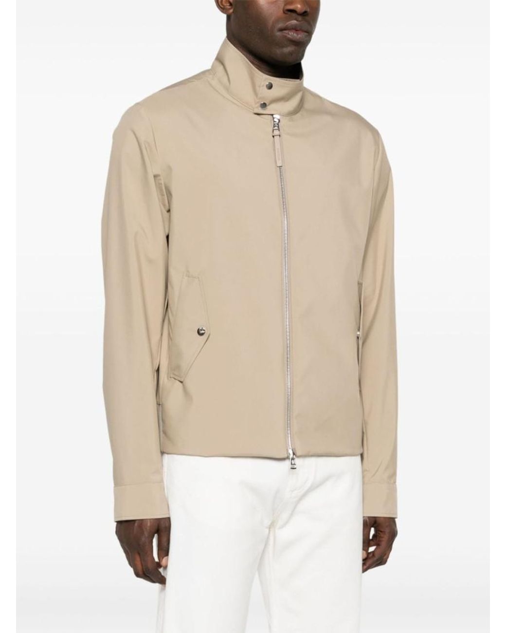 Moncler Natural Chaberton Appliqué-Logo Jacket for men