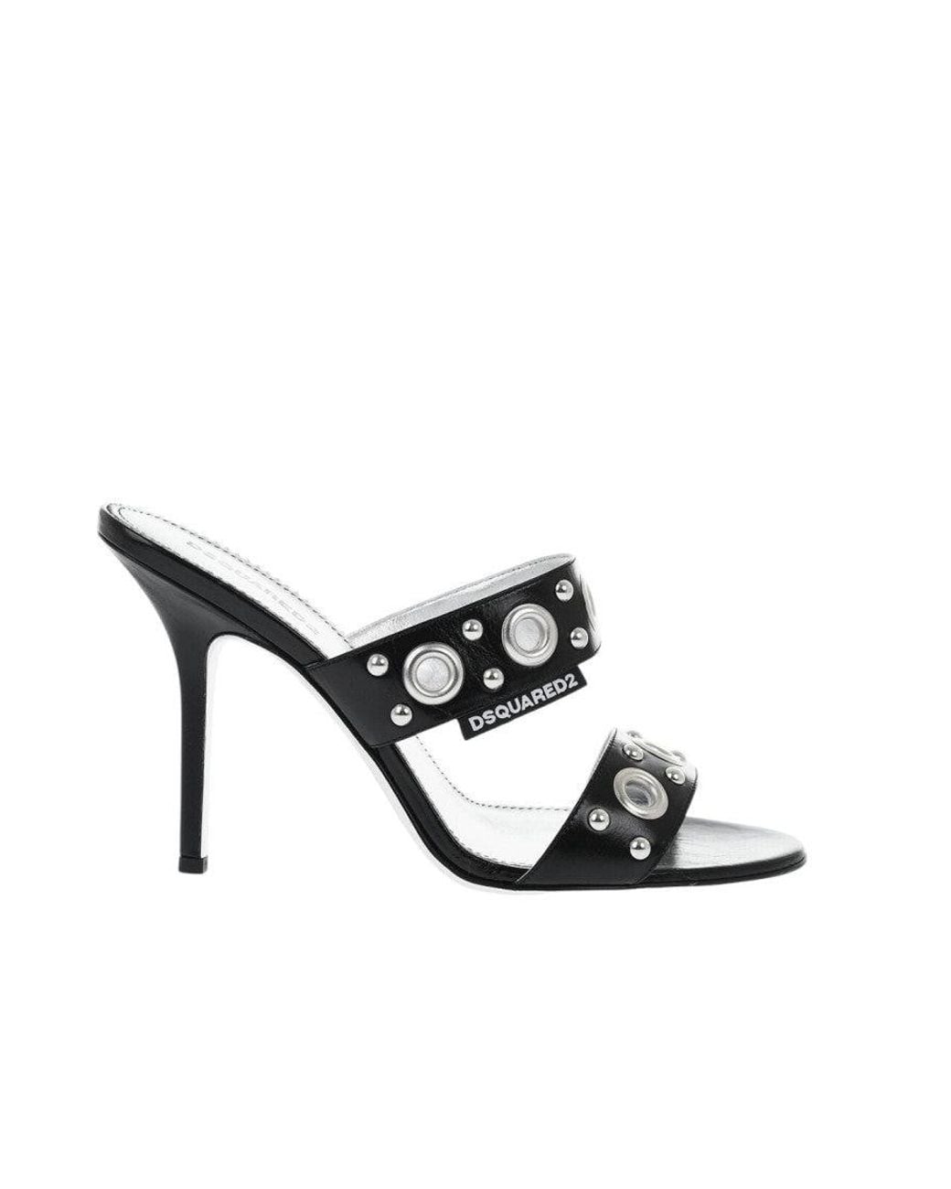 DSquared² White Leather Heels