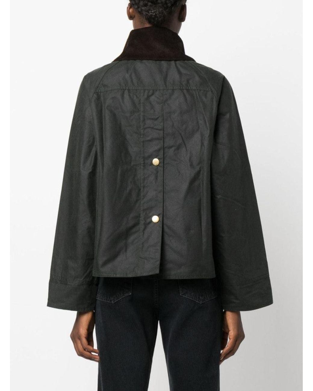 Barbour Black Dark Catton Wax Jacket