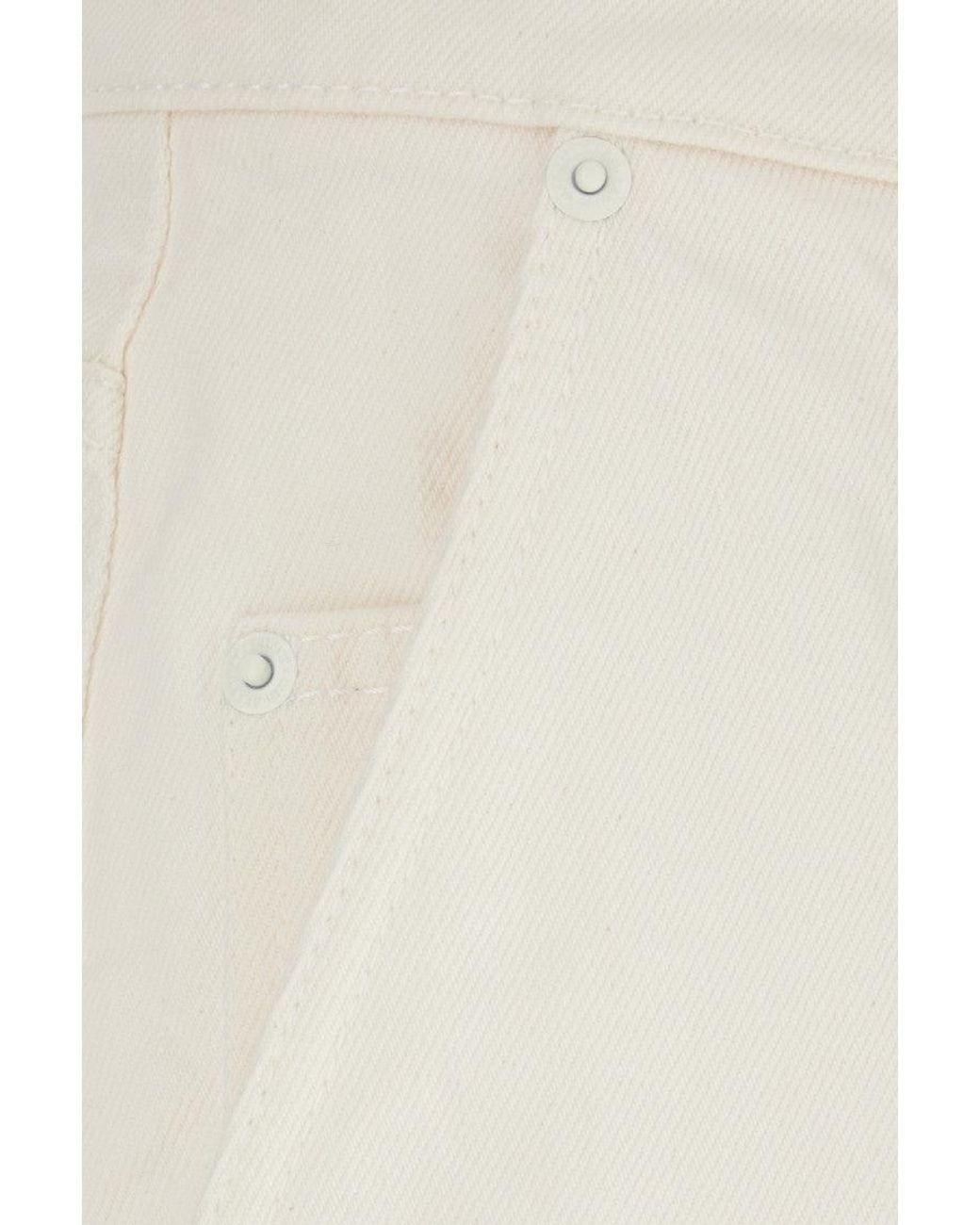AMI White Solid Shorts for men