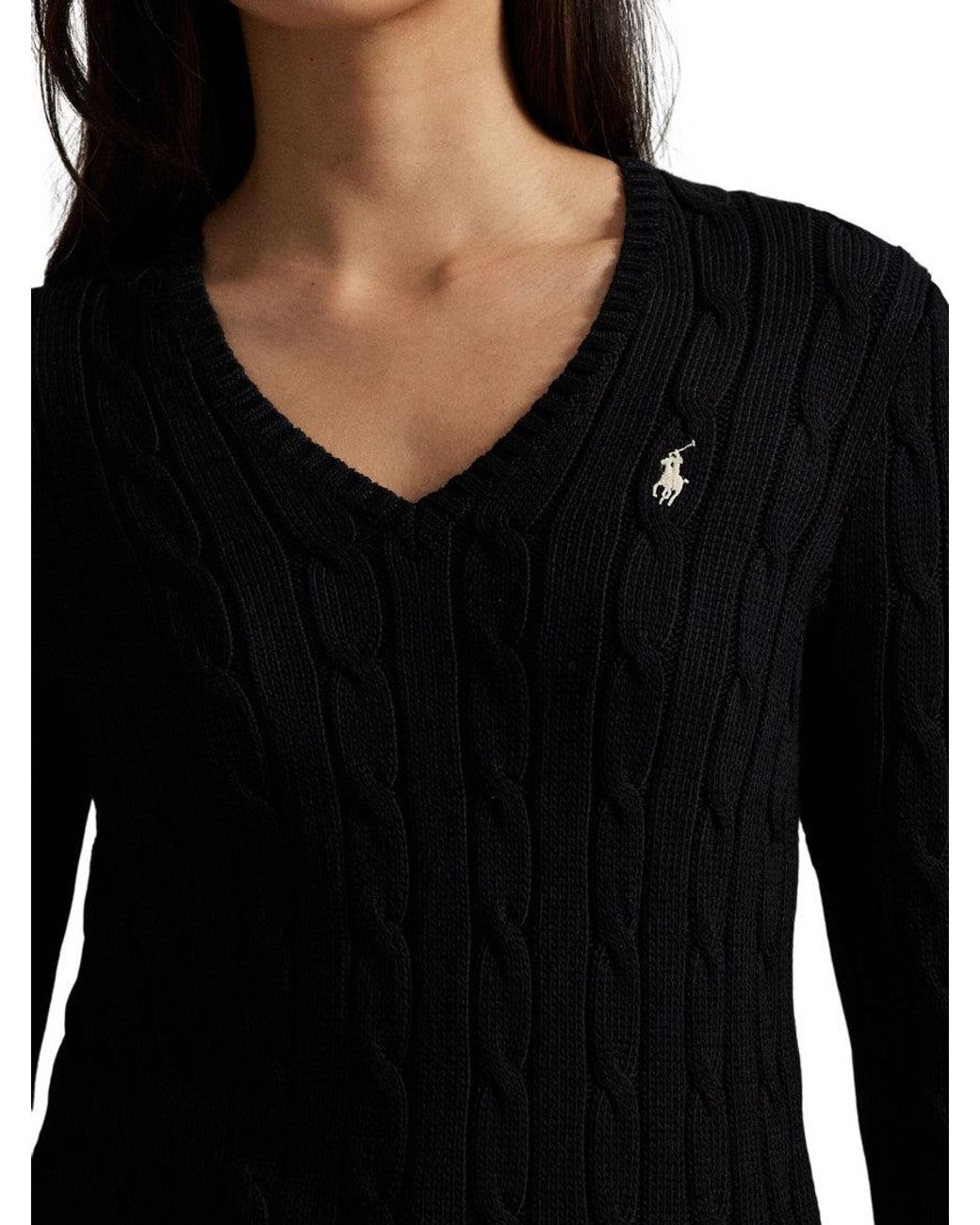 Polo Ralph Lauren Blue Knitted V-Neck Sweater