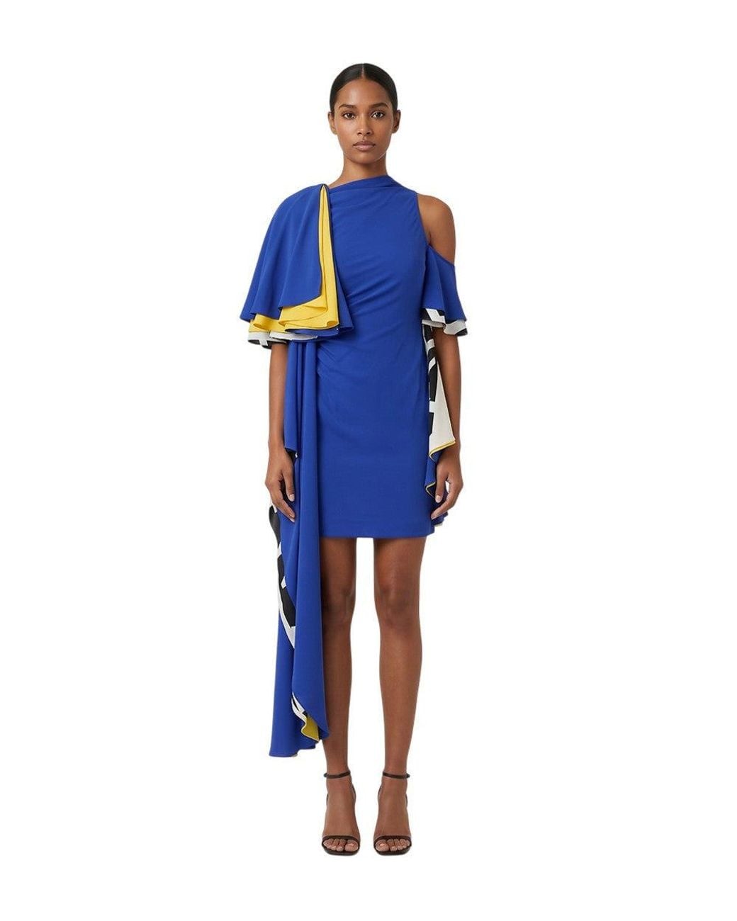 Loewe Blue Round Neck Mini Dress