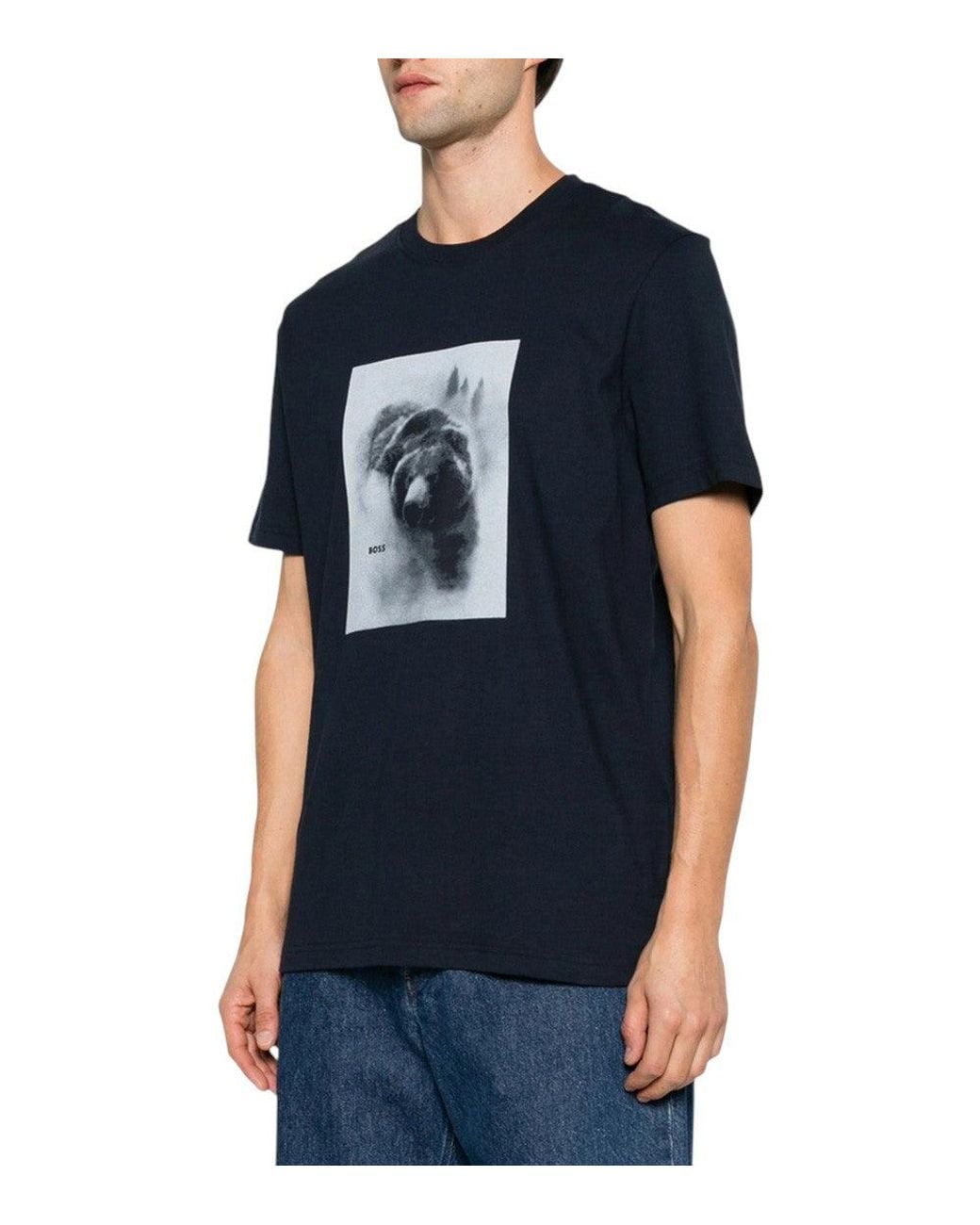 Boss Black Dark Graphic T-Shirt for men