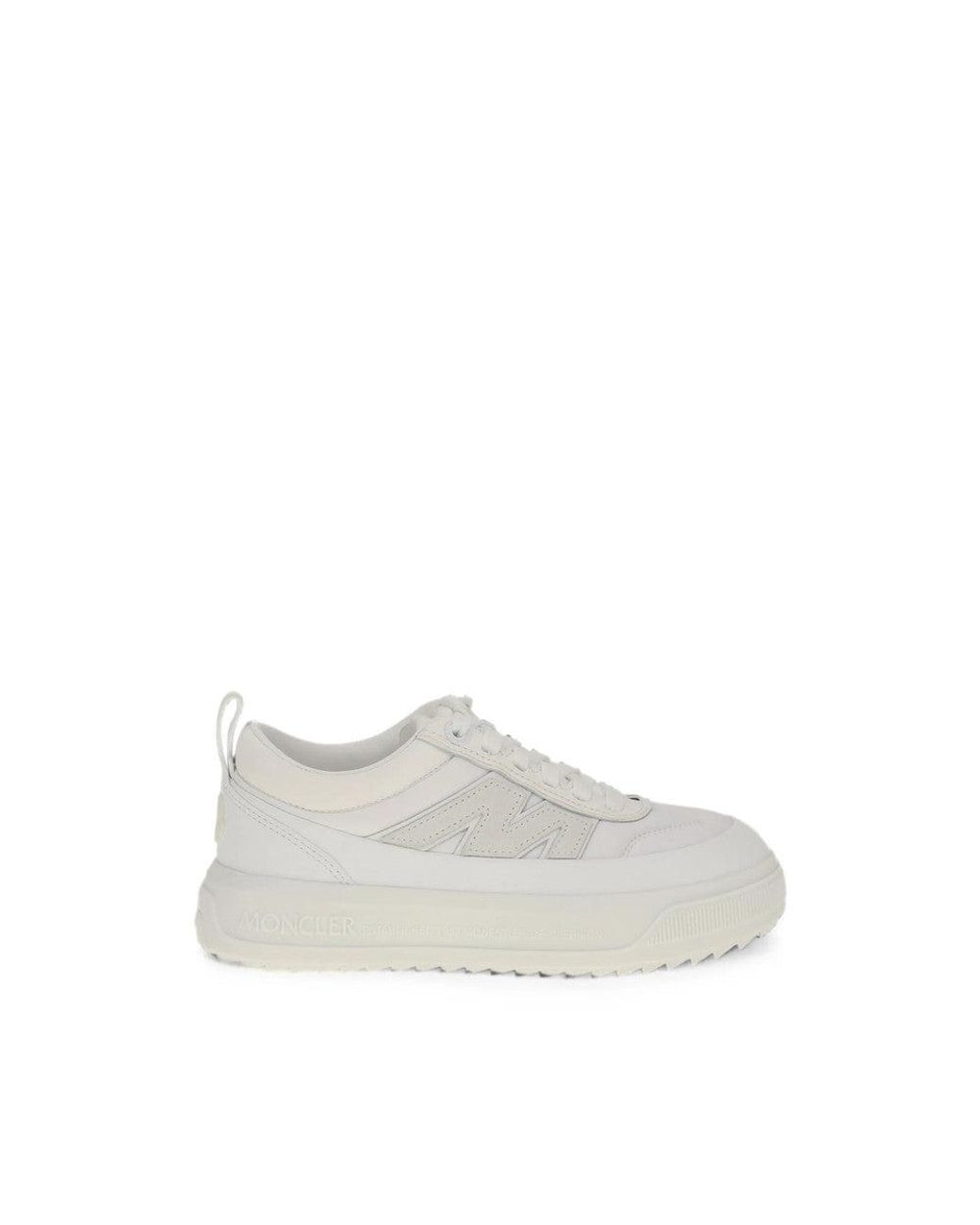 Moncler White Logo Monaco Sneaker