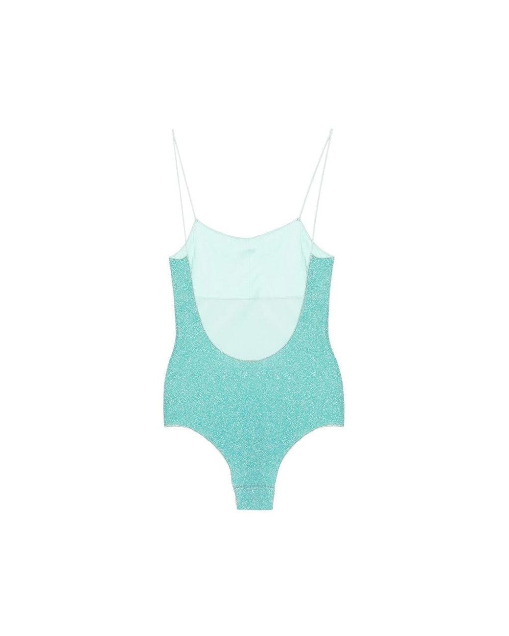 Oseree Blue Solid Swimwear