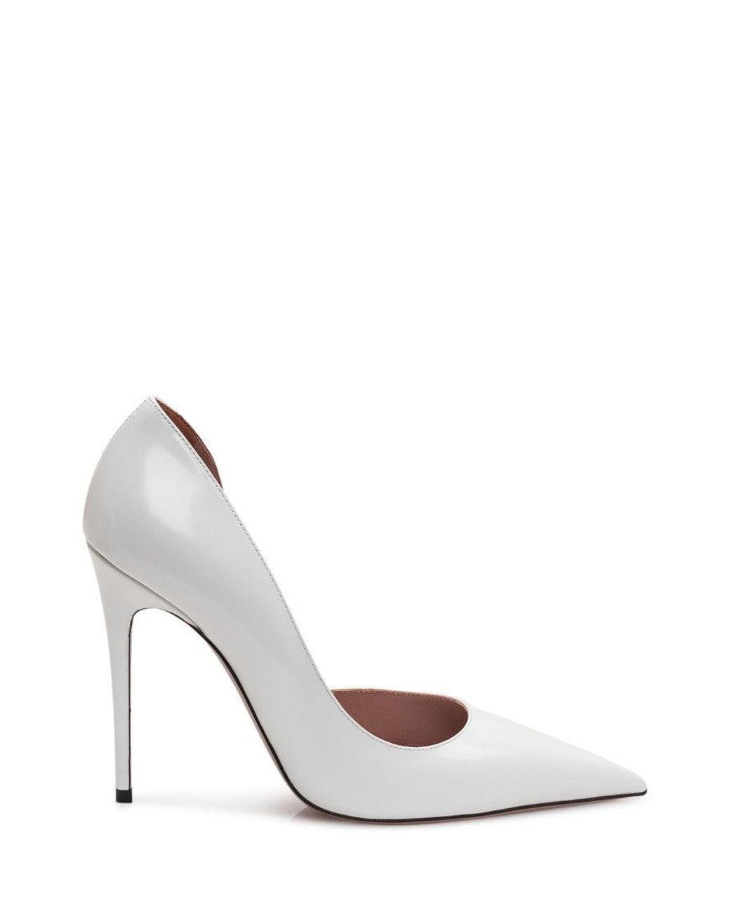 Paris Texas White Leather Pumps