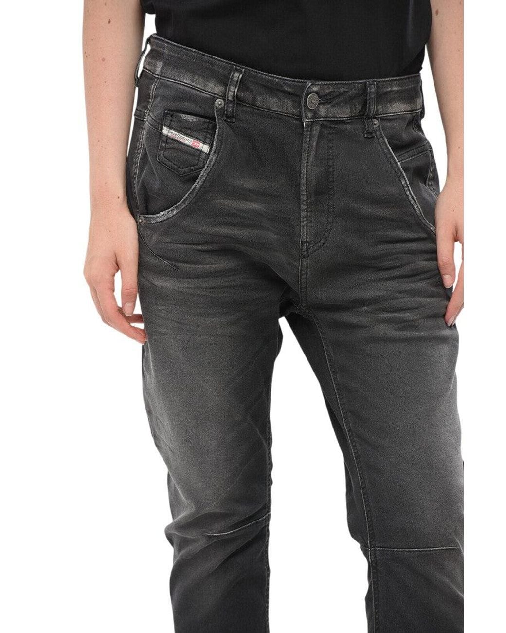 DIESEL Black Skinny High Rise Jeans