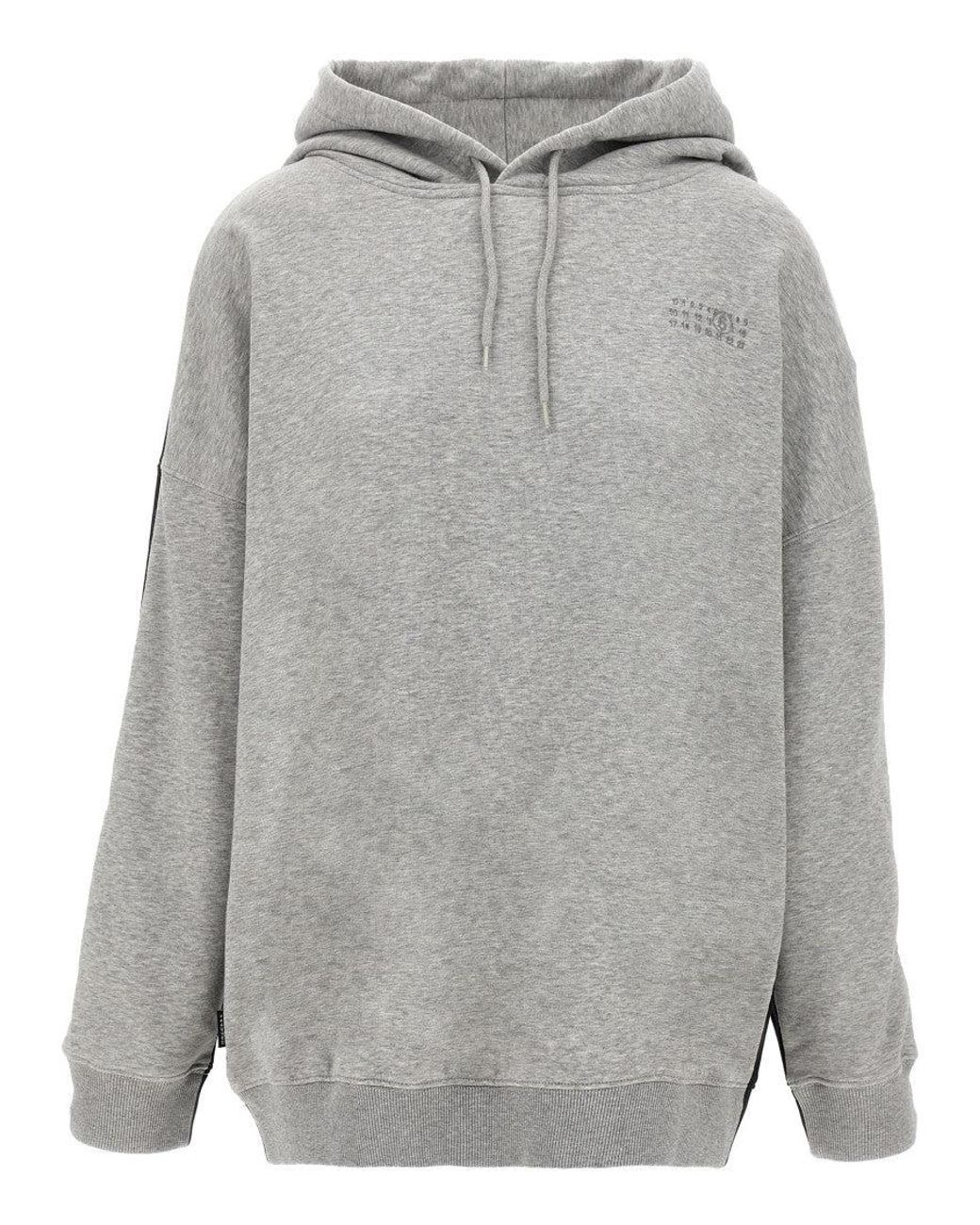 MM6 by Maison Margiela Black Double Front Hoodie