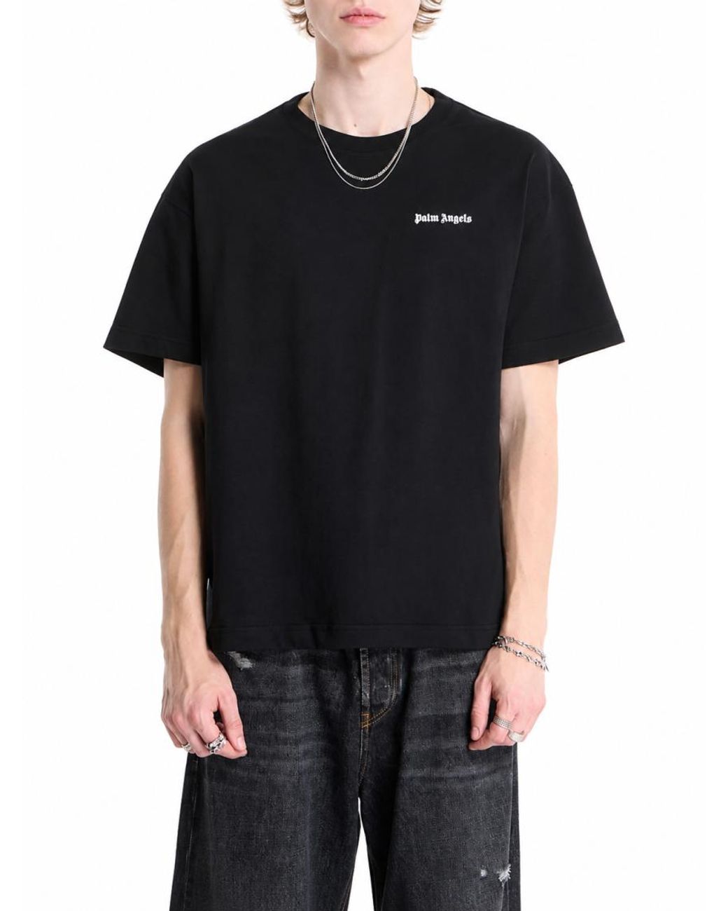 Palm Angels Black Pack Of 3 Crew Neck T-Shirt for men