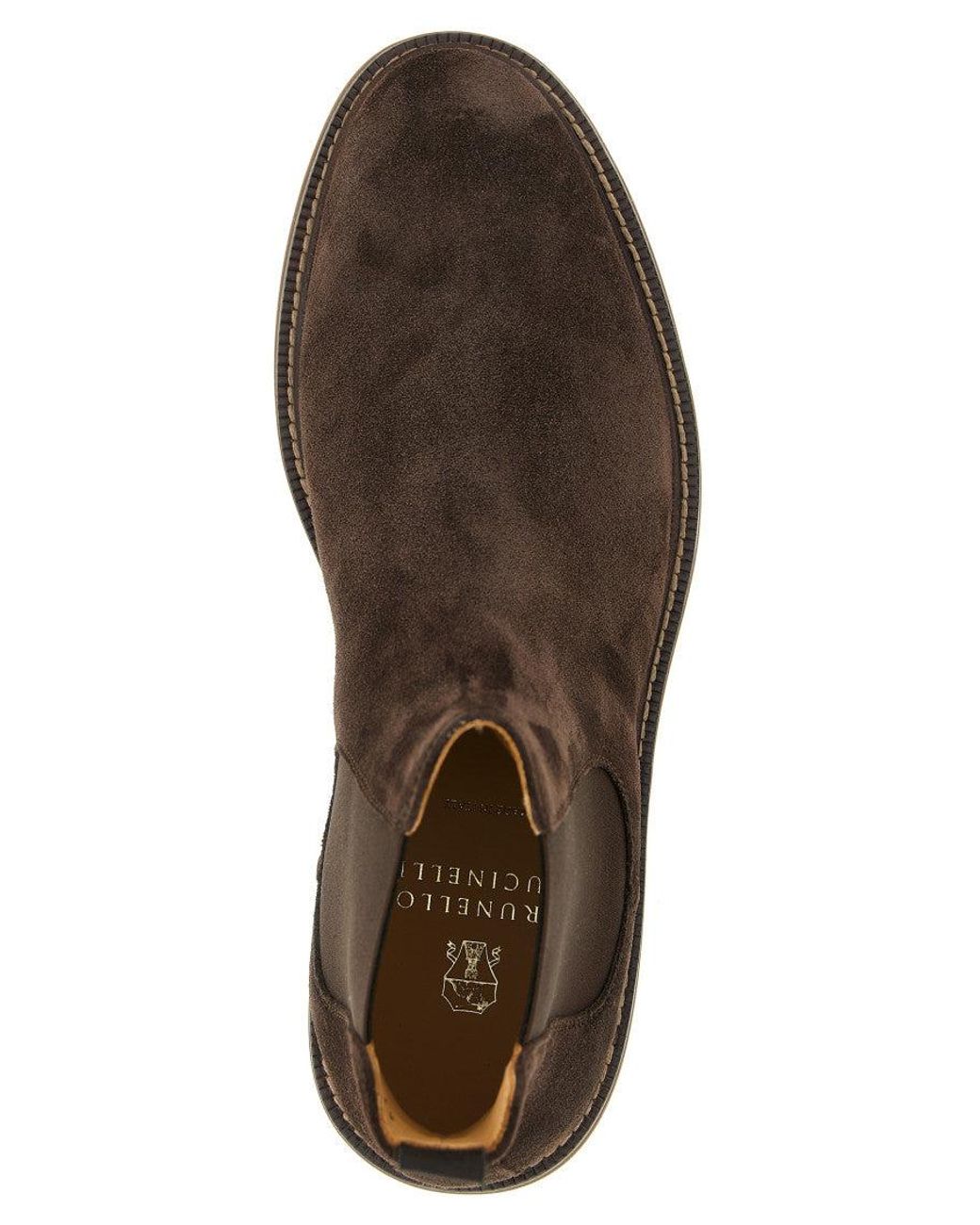 Brunello Cucinelli Brown Chelsea Ankle Boots for men