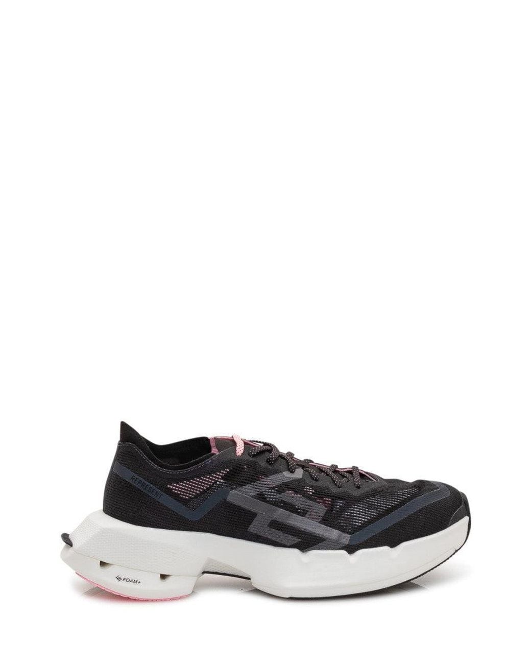 Represent White Logo Arc-4 Race Sneakers for men