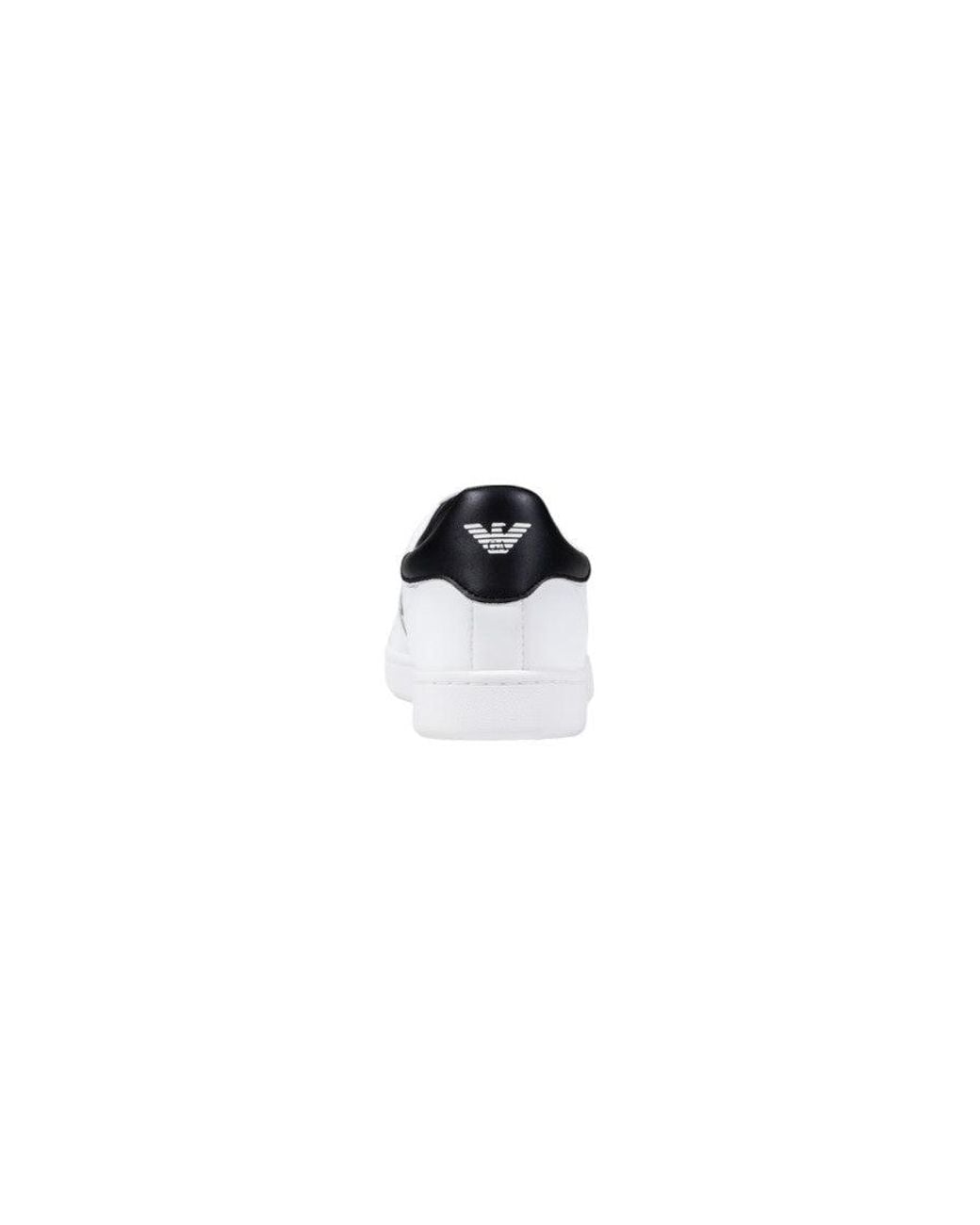 EA7 Blue Blackwhite Logo Sneakers for men