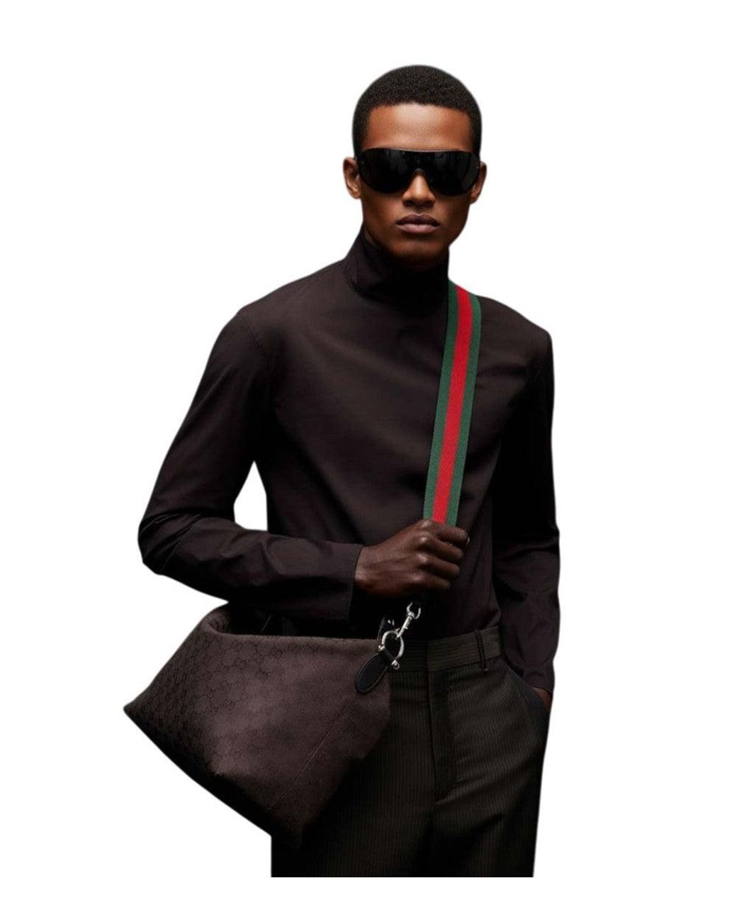Gucci Brown Dark Brera Medium Crossbody Bag