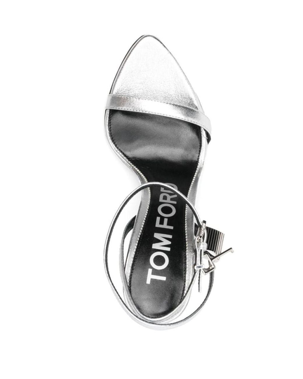 Tom Ford White Sandals With Padlock