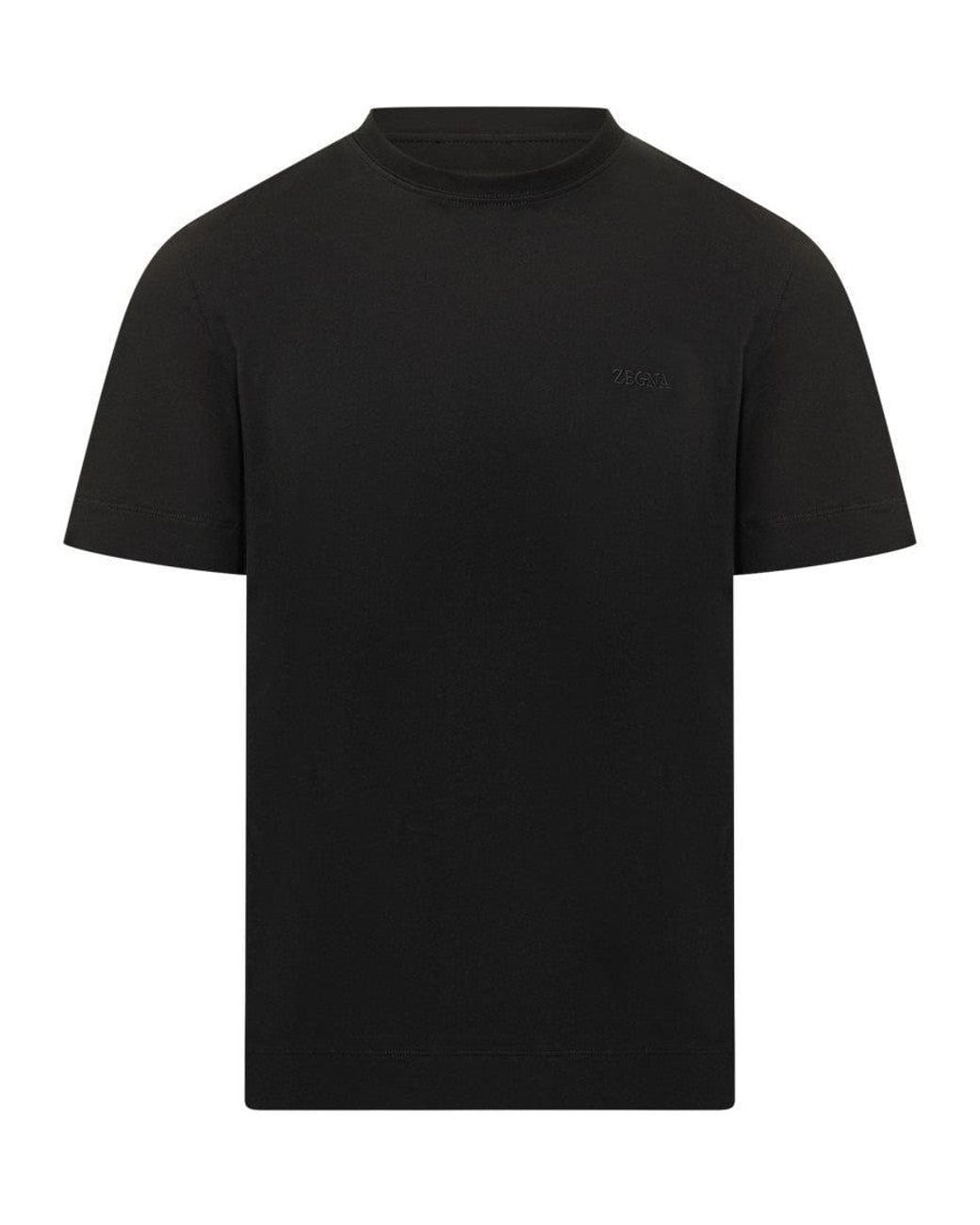 Zegna Black Logo T-Shirt for men