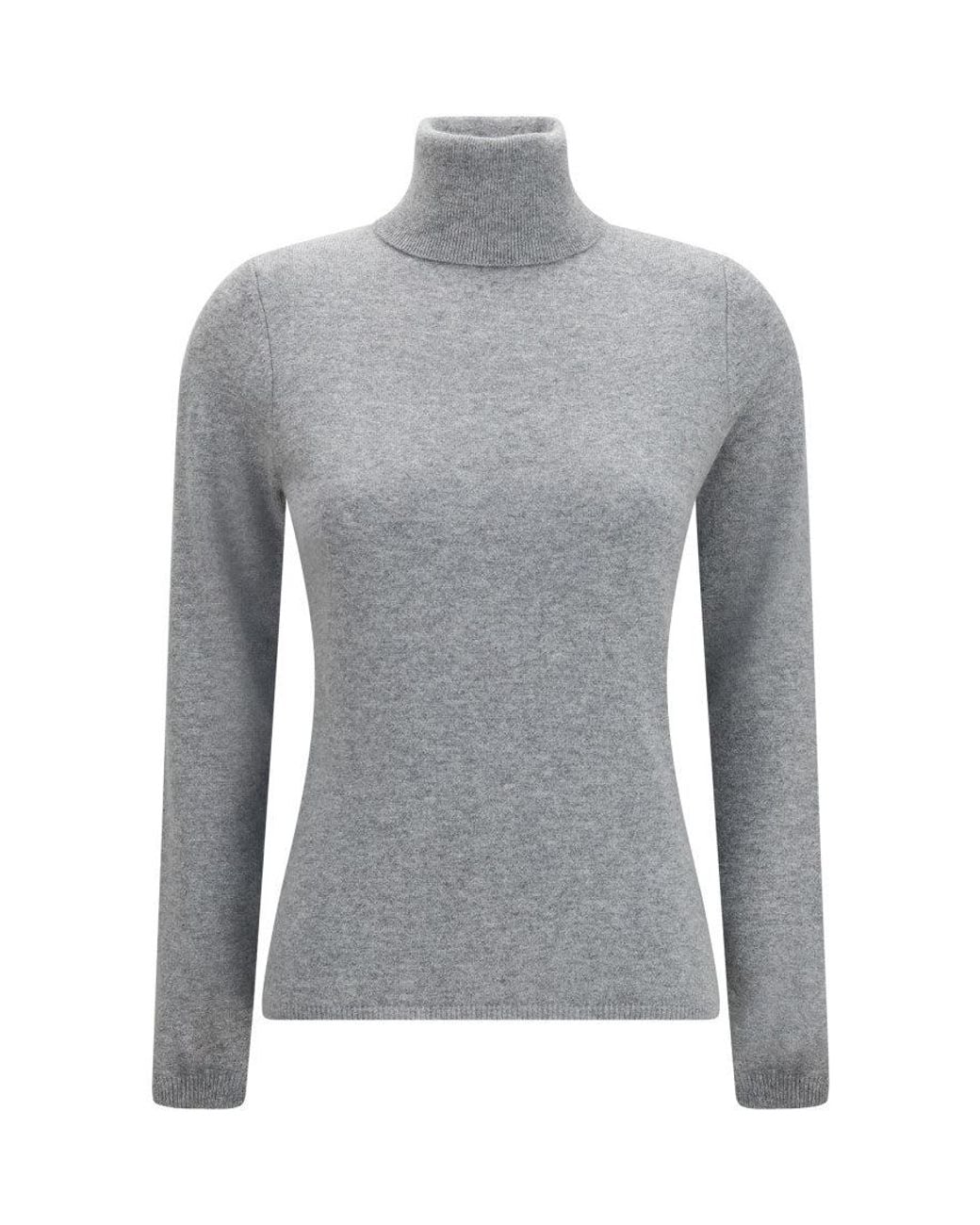Allude Gray Turtle Neck Sweater